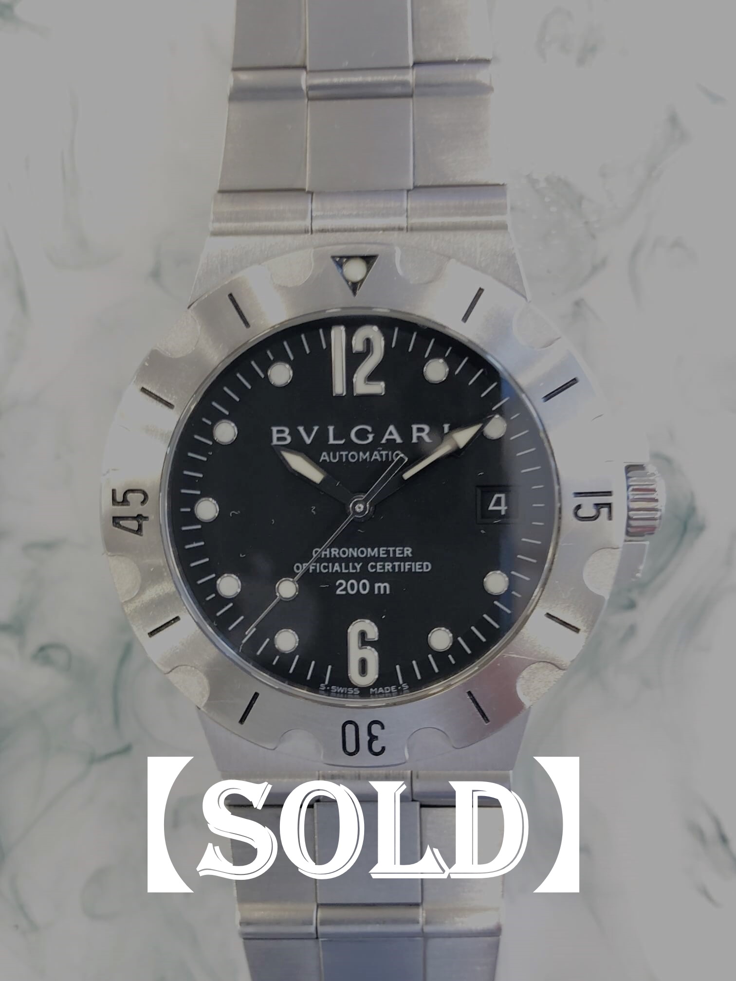 SOLD】ブルガリ ディアゴノ スクーバ SD38S - 中古ハイ